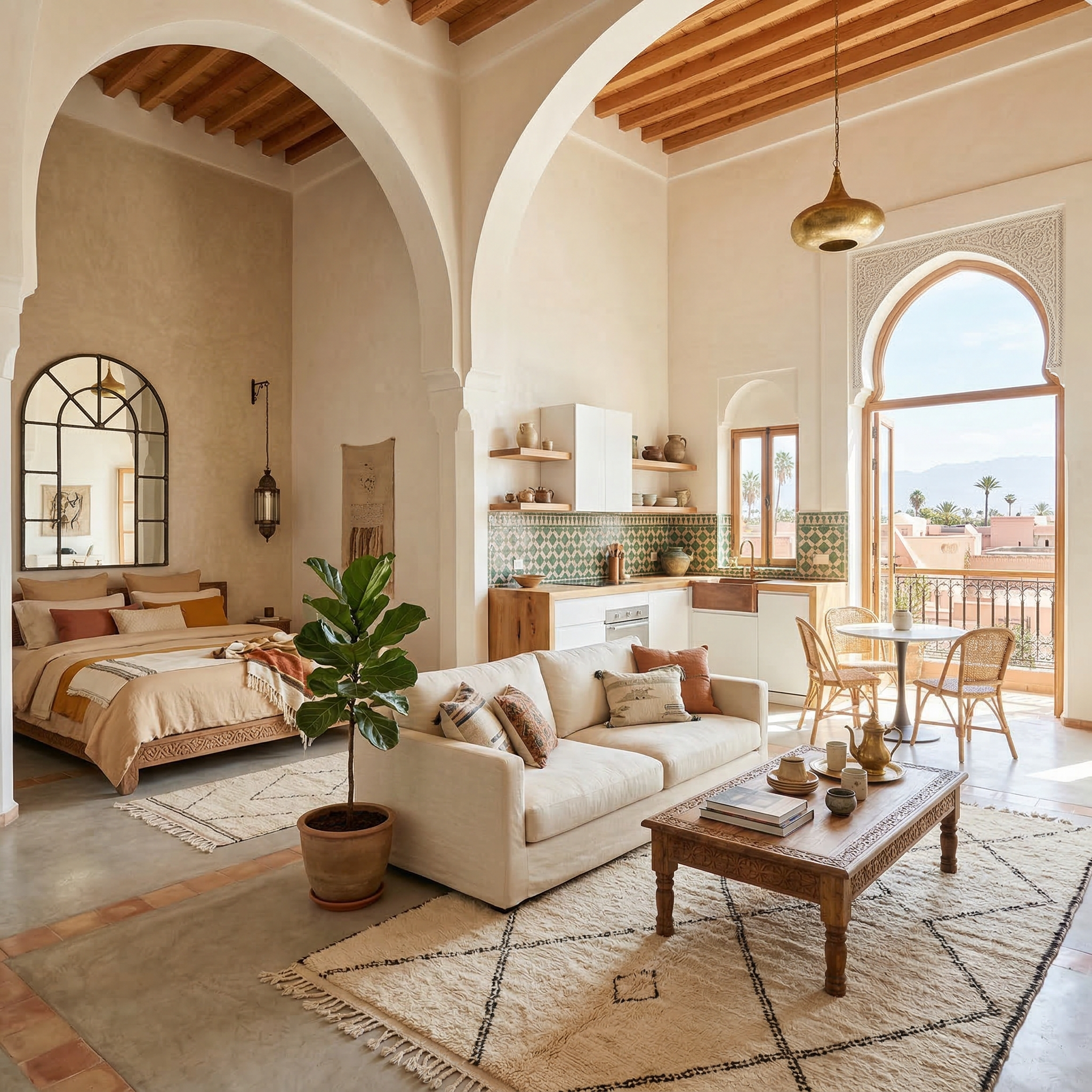 Modern studio apartment in Marrakech